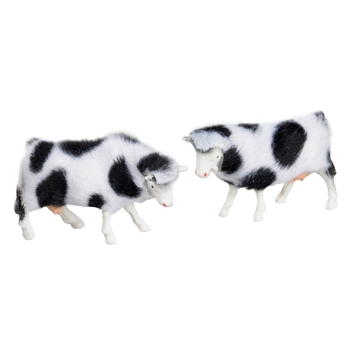 Set of two 4 cm cows
