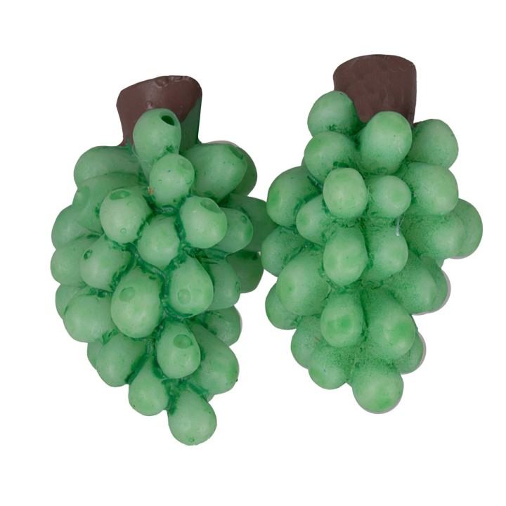 Set de racimos de uvas verdes 1,5 cm