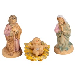 Natividad set 3 piezas en pvc lux 6 cm