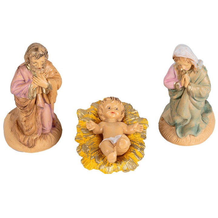 Natività set 3 pz in pvc lux 6 cm