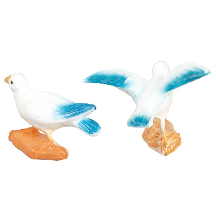 Set of two pigeons h 2.5 cm
