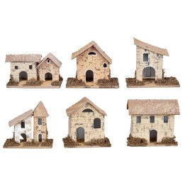 Set sei casette presepe 7,8x5,5x7,5 cm