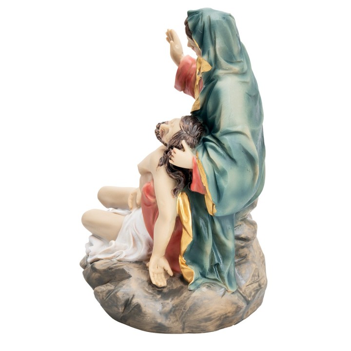 Pietà with Mary and Jesus series 17 cm in resin