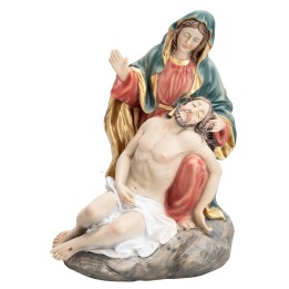 Pietà con Maria e Gesù serie 17 cm in resina