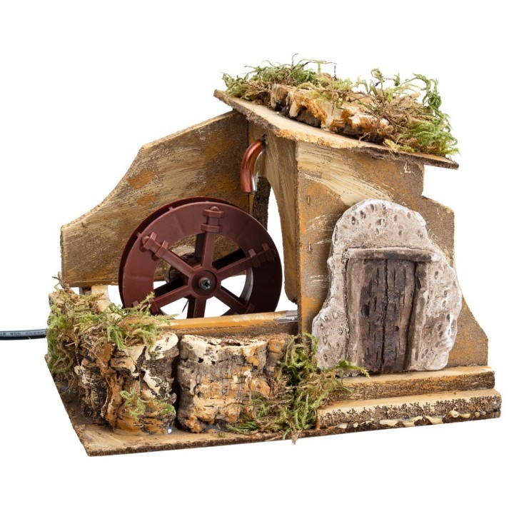 Mulino ad acqua funzionante cm 19,5x15,5x14 h