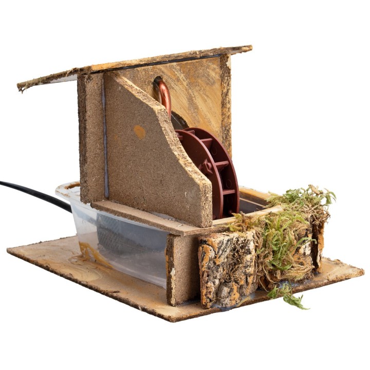 Mulino ad acqua funzionante cm 19,5x15,5x14 h