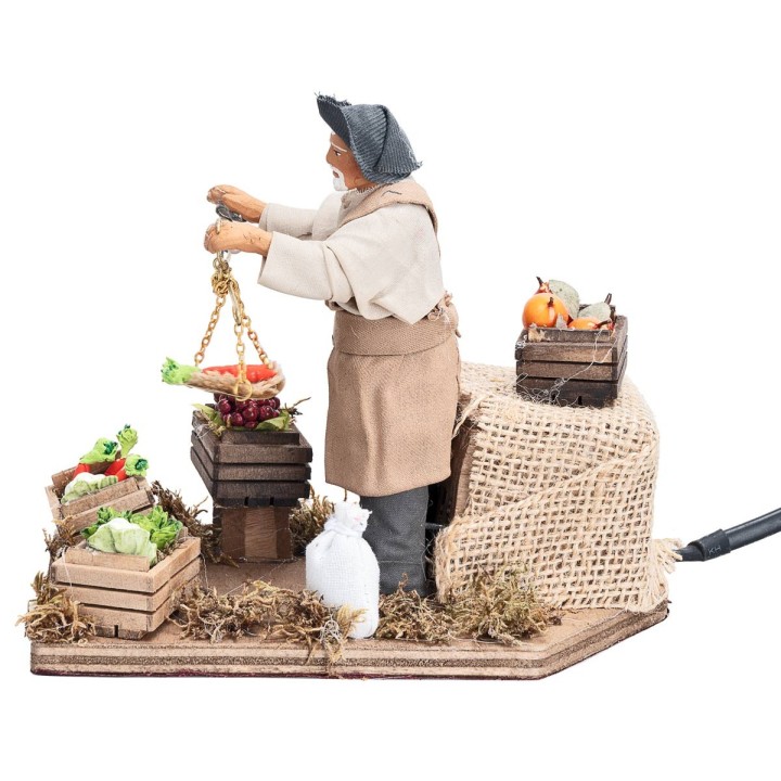 Fruit seller with moving scale 12 cm