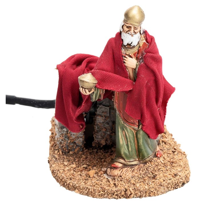 Set tre Re Magi in movimento 10 cm