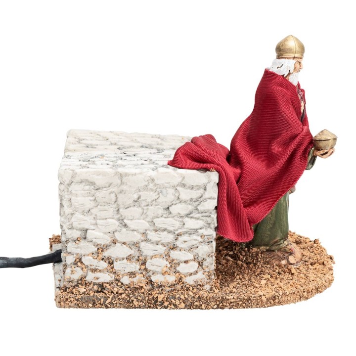 Set tre Re Magi in movimento 10 cm