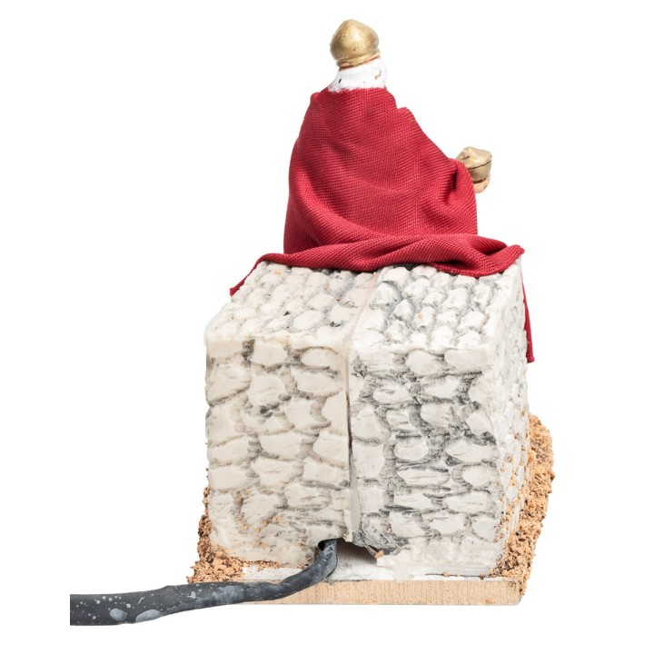 Set tre Re Magi in movimento 10 cm