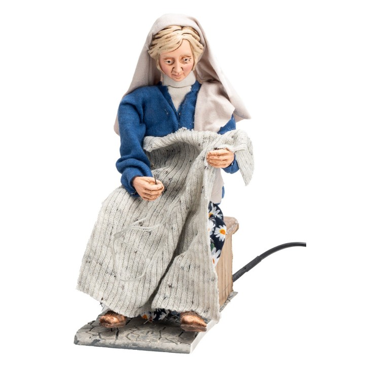 Woman sewing with double movement series 30 cm