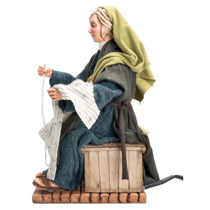 Woman in Arabic style sewing with double movement series 30 cm