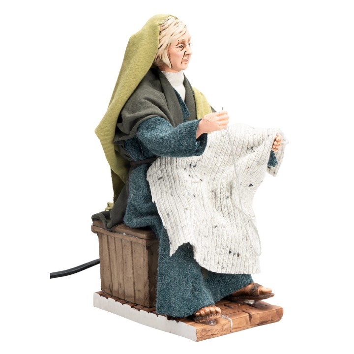 Woman in Arabic style sewing with double movement series 30 cm