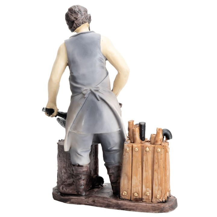 Conjunto de 4 figuritas de oficios de 15 cm en resina