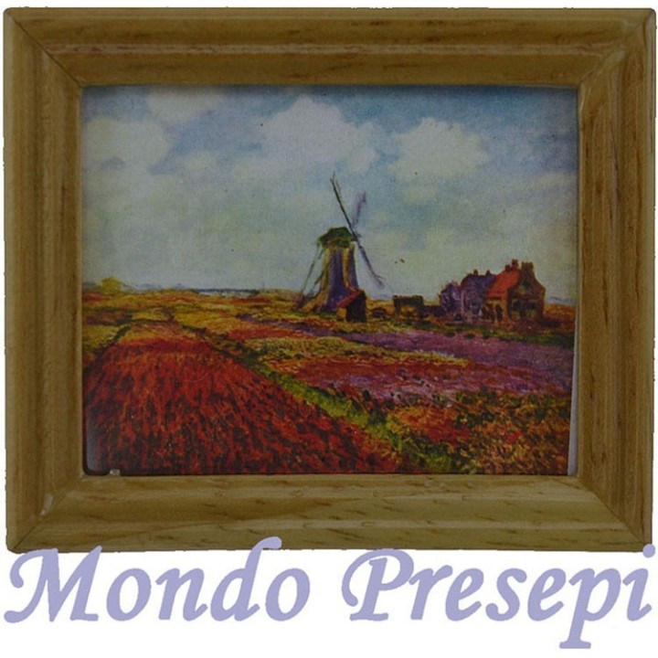 Cuadro con molino cm 4,8x5,8 h.