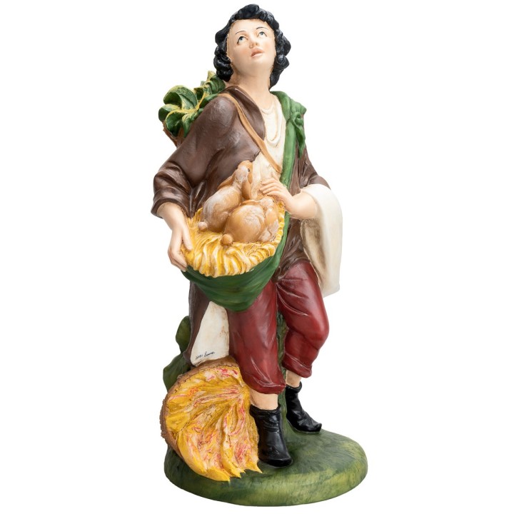 Farmer with rabbits Euromarchi 45 cm
