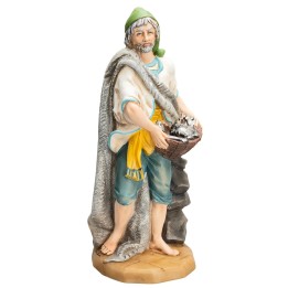 Pastor con peces Euromarchi 45 cm