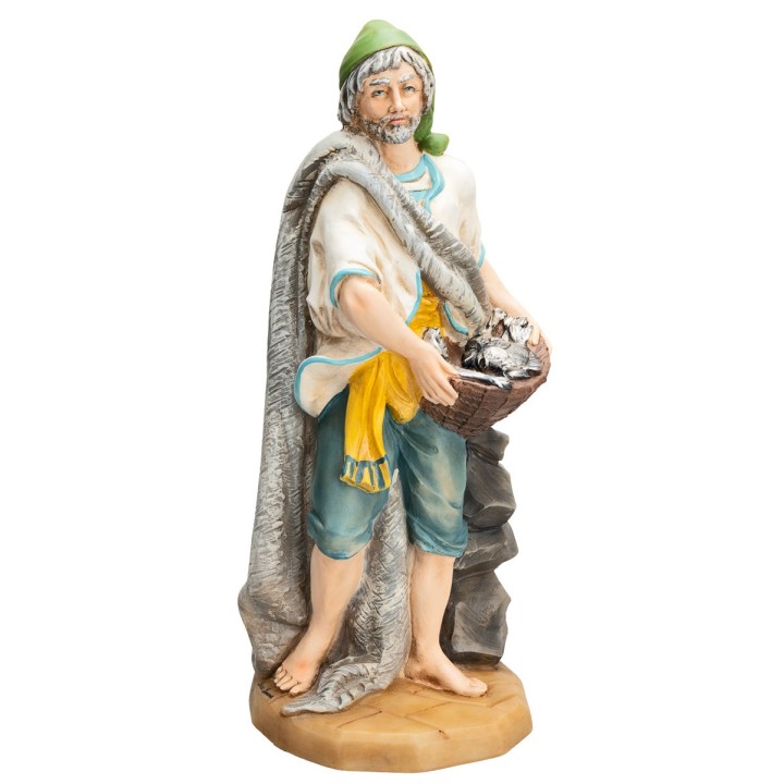 Pastor con peces Euromarchi 45 cm