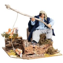 Pescador serie 12-13 cm en movimiento