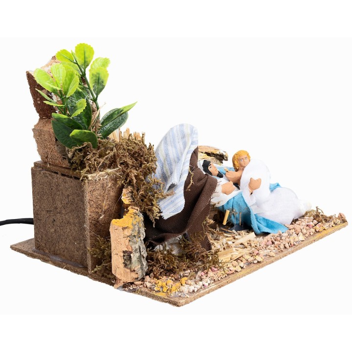 Natividad 12 cm en movimiento pesebre