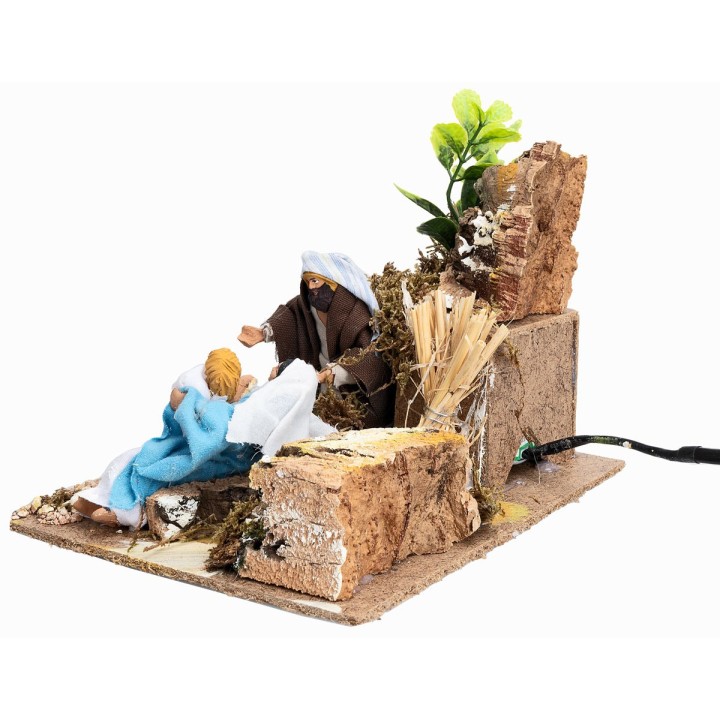 Natività 12 cm in movimento presepe