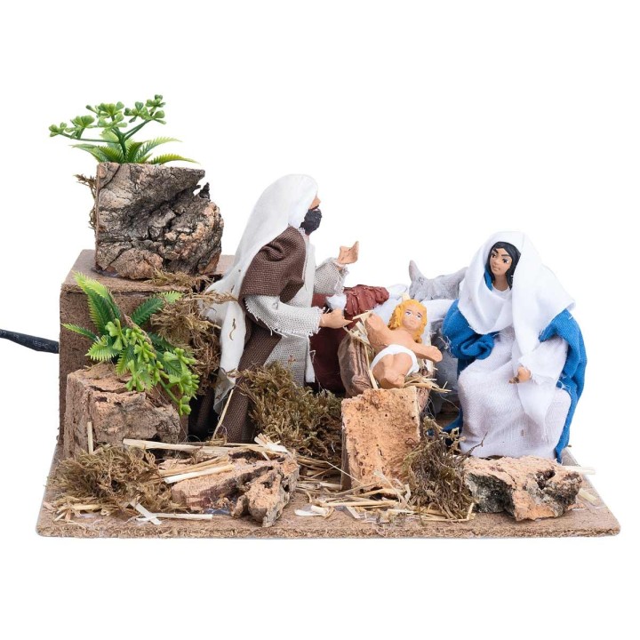 Natividad serie 12 cm con doble movimiento