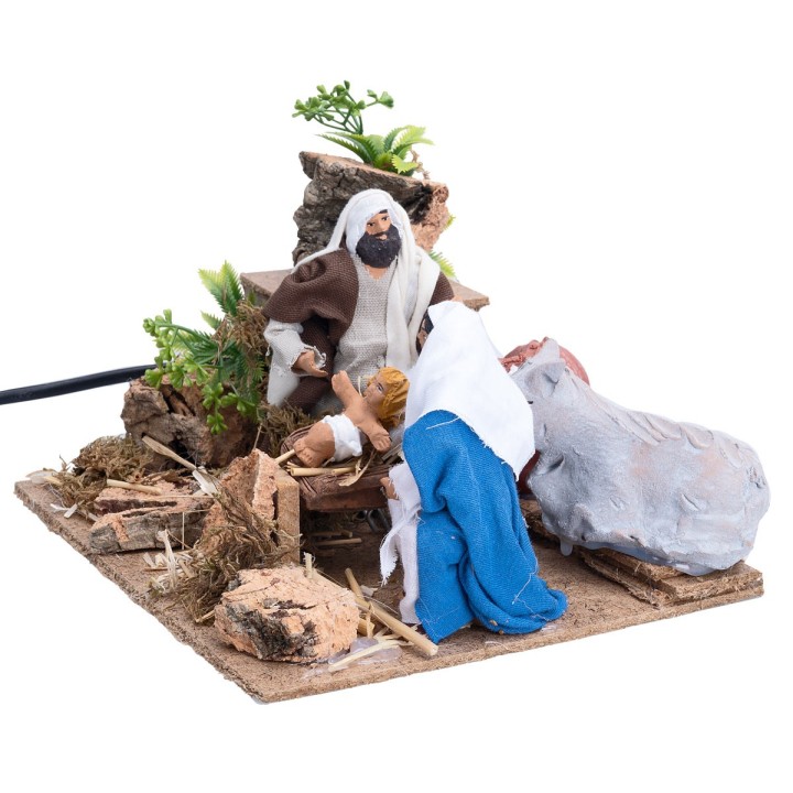 Natività serie 12 cm con doppio movimento