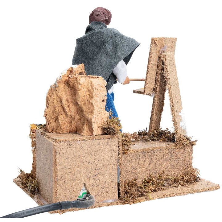 Painter 15 cm in motion