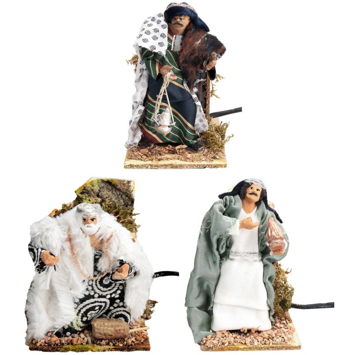 Set of three moving Wise Men series 15 cm