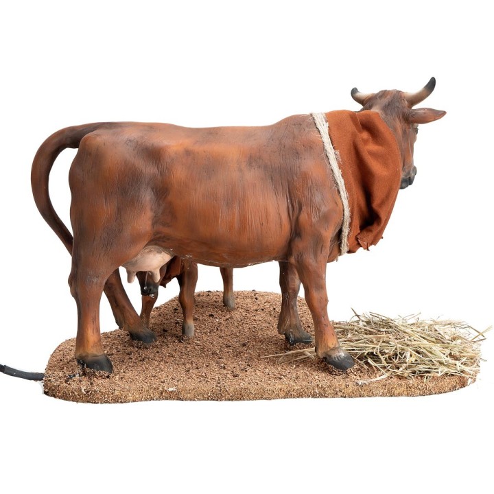 Mucca con vitello serie 30 cm in movimento