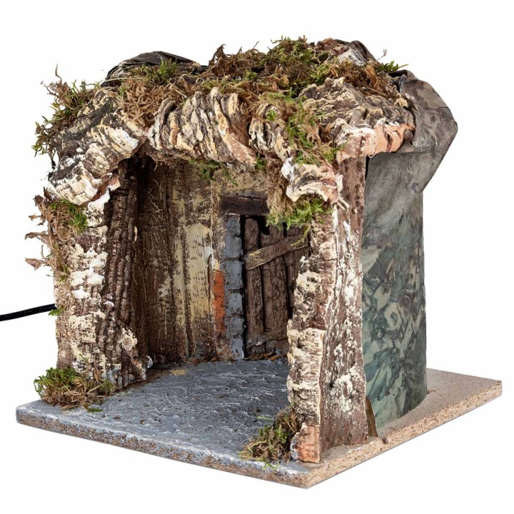 Grotta illuminata cm 25,5x25x25 h
