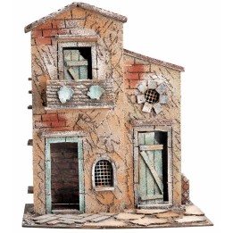 Neapolitan two-storey house with balcony cm 28x20x33.5 h