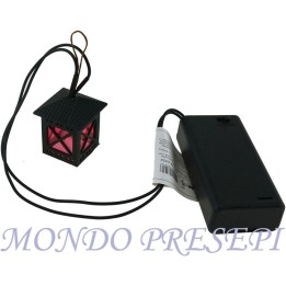 Lanterna presepe a led con portapile