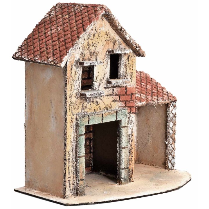 Casa napolitana de dos pisos con trastero cm 24,5x15x25,3 h