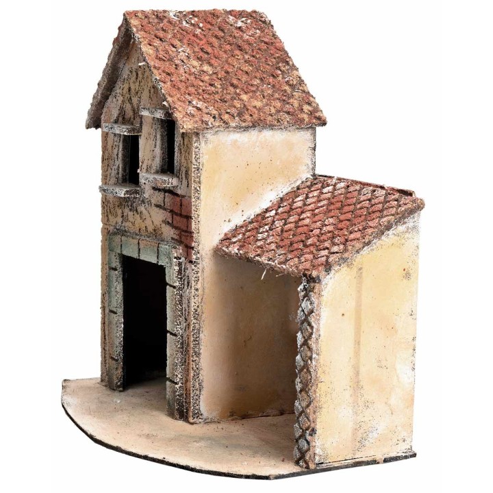 Casa napolitana de dos pisos con trastero cm 24,5x15x25,3 h