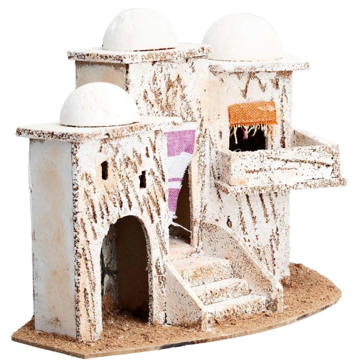 Arab house with terrace cm 26.5x13.8x19 h