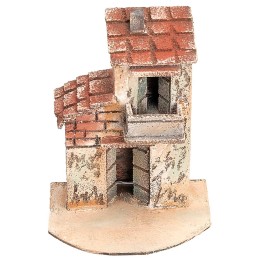 Casa napolitana de dos pisos cm 17,5x9,8x13 h