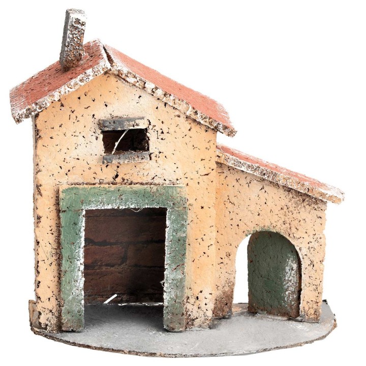 Casita napolitana con arco lateral cm 12,5x7x12,5 h