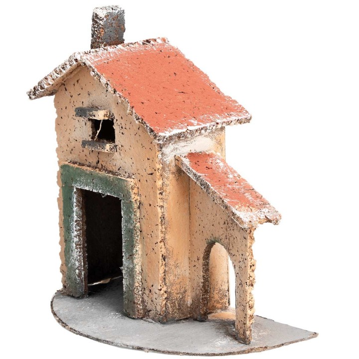 Casita napolitana con arco lateral cm 12,5x7x12,5 h