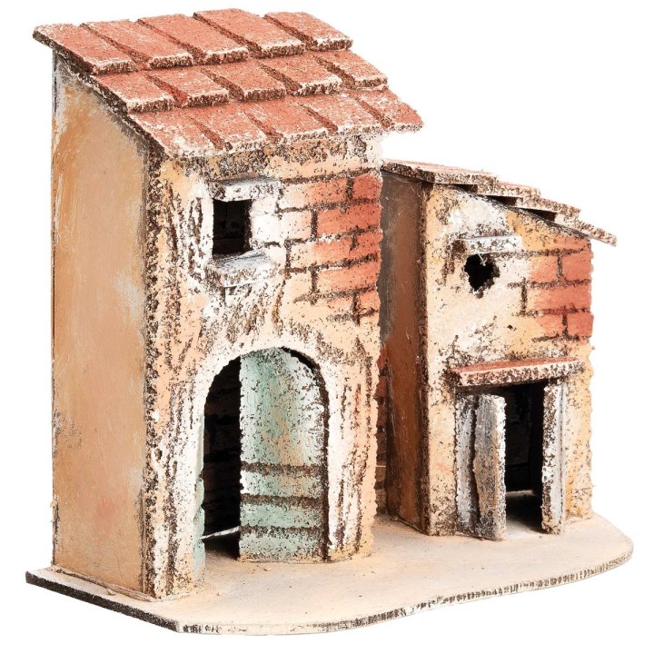 Group of Neapolitan houses cm 18x9x14.5 h