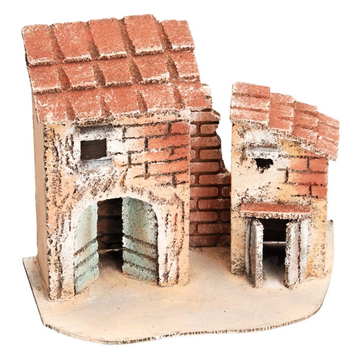 Group of Neapolitan houses cm 18x9x14.5 h