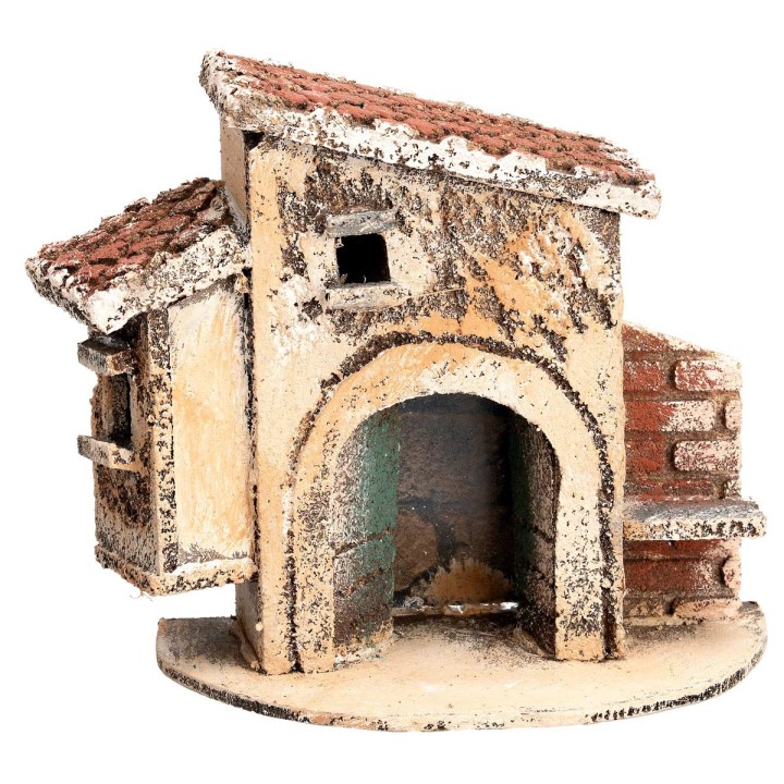 Neapolitan house with large arch cm 12x7x11.5 h