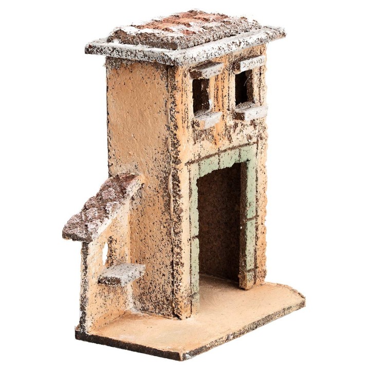 Casita napolitana con portón cm 9,3x6x11 h