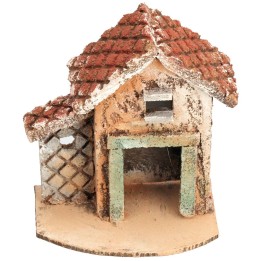 Neapolitan house with sloping roof cm 9.7x6x11.5 h