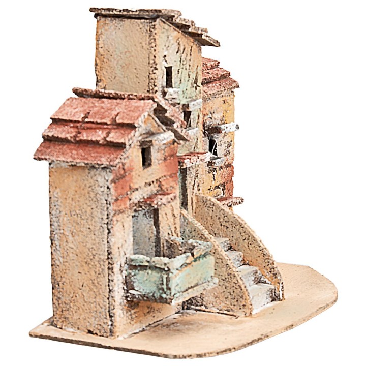 Grupo de casitas napolitanas cm 18x11,6x15,7 h