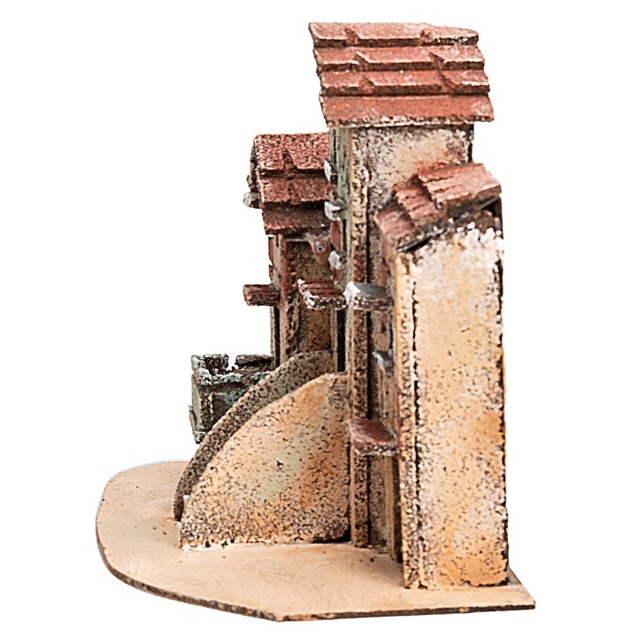 Grupo de casitas napolitanas cm 18x11,6x15,7 h