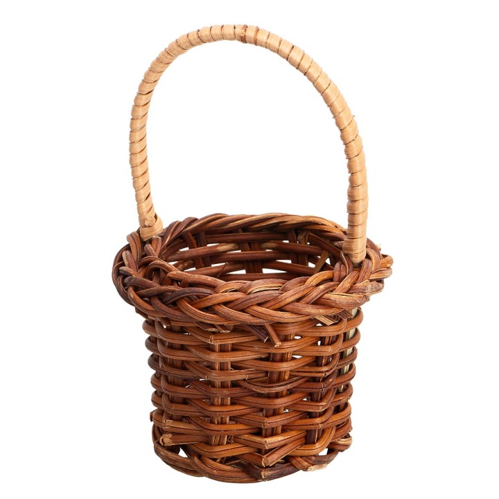 Wicker basket with handle Ø 5.6 cm
