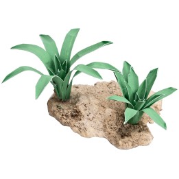 Group of two Moldable Agaves 4 cm