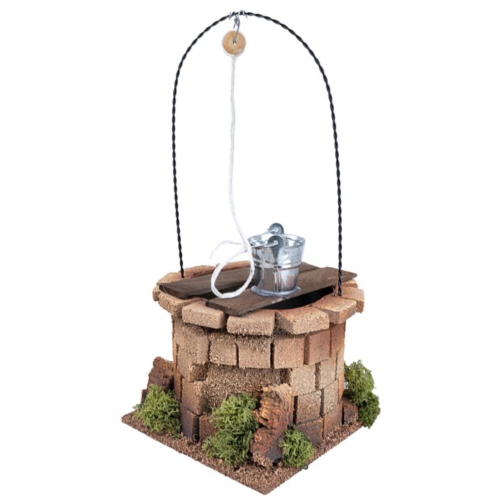 Well with pulley and bucket for statues 20-24 cm