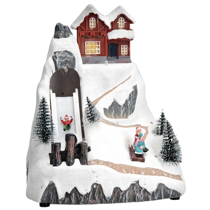 Animated Christmas Village with lights and music